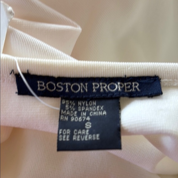 Boston Proper Cream Dress - Picture 2 of 6